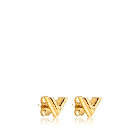 louis vuitton ketting goud v|Essential V Stud Earrings S00 .